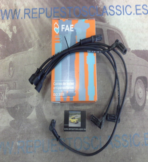 CB123P1 JUEGO CABLES DE BUJIAS FAE 83940 FIAT UNO, REGATA, TIPO, TEMPRA, LANCIA DELTA  1.1/1.3/1.4
