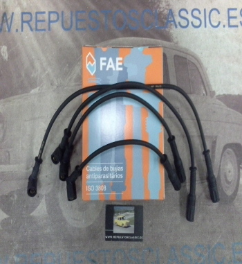 CB126P1 JUEGO CABLES DE BUJIAS FAE 85280 FIAT CINQUECENTO, PALIO, PUNTO, SEICENTO, DELTA, PANDA
