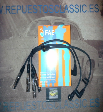 CB138P1 JUEGO CABLES DE BUJIAS FAE 85875 SEAT, AUDI, VOLKSWAGEN, SKODA 1.6 97>