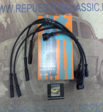 CB141P1 JUEGO CABLES DE BUJIAS FAE 83720 VOLKSWAGEN DERBY, GOLF, POLO, JETTA, PASSAT 1.0/1.1/1.3 74->