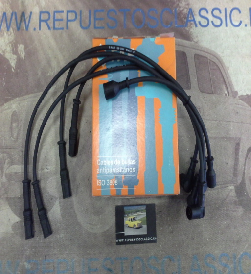 CB141P1 JUEGO CABLES DE BUJIAS FAE 83720 VOLKSWAGEN DERBY, GOLF, POLO, JETTA, PASSAT 1.0/1.1/1.3 74->