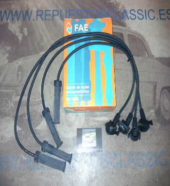 CB146P1 JUEGO CABLES DE BUJIAS FAE 85110 FORD FIESTA 1.6 TURBO/XR2i, ESCORT, ORION 1.3/1.4/1.6 90->