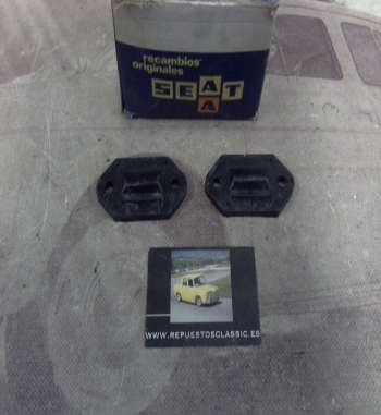 RR67 JUEGO GOMAS BISAGRAS CAPO DELANTERO ORIGINALES SEAT 600