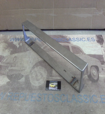 RR72 PORTAMATRICULA DELANTERA ACERO INOXIDABLE SEAT 133