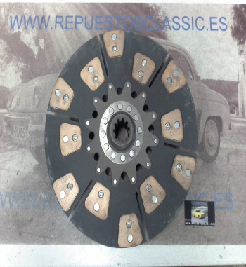 DEi02P1 DISCO EMBRAGUE CERAMICO BARREIROS, RENAULT R.V.I DIAMETRO 420mm 10 ESTRIAS, REF. 508114
