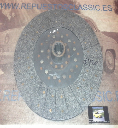 DEi09P1 DISCO EMBRAGUE PEGASO 1080.20, 1080.60, 3078 DIAMETRO 420mm 10 ESTRIAS EXT. 45mm, INT. 36mm x 60mm, REF. 9100