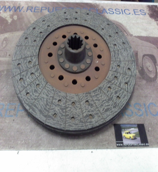 DEi12P1 DISCO EMBRAGUE PEGASO 1065/2020 MOT. 9100, 1086/2011 MOT. 9109 DIAMETRO 400mm 11 ESTRIAS CONICAS, REF. 6670