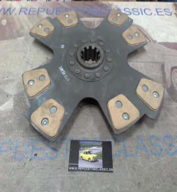 DEi15P1 DISCO EMBRAGUE CERAMICO PEGASO DIAMETRO 380mm 10 ESTRIAS DE VOLANTE MOTOR A LADO EMBRAGUE 10,6mm, REF. 507330