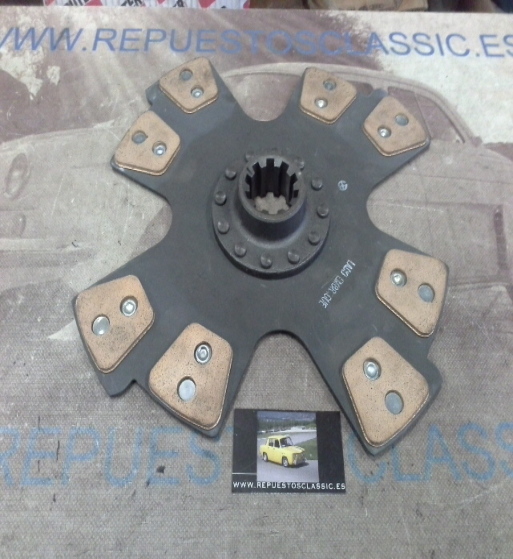 DEi16P1 DISCO EMBRAGUE CERAMICO PEGASO DIAMETRO 380mm 10 ESTRIAS DE VOLANTE MOTOR A LADO EMBRAGUE 6,8mm, REF. 507331