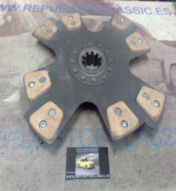 DEi16P1 DISCO EMBRAGUE CERAMICO PEGASO DIAMETRO 380mm 10 ESTRIAS DE VOLANTE MOTOR A LADO EMBRAGUE 6,8mm, REF. 507331