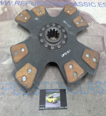 DEi17P1 DISCO EMBRAGUE CERAMICO PEGASO DIAMETRO 380mm 10 ESTRIAS DE VOLANTE MOTOR A LADO EMBRAGUE 10mm, REF. 507332