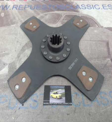 DEi24P1 DISCO EMBRAGUE CERAMICO PEGASO DIAMETRO 380mm 10 ESTRIAS EXT. 45mm INT. 36mm x 33mm, REF. 509553