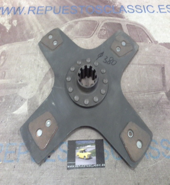 DEi26P1 DISCO EMBRAGUE CERAMICO VEHICULO INDUSTRIAL DIAMETRO 380mm 10 ESTRIAS EXT. 51mm INT. 41mm x 33mm