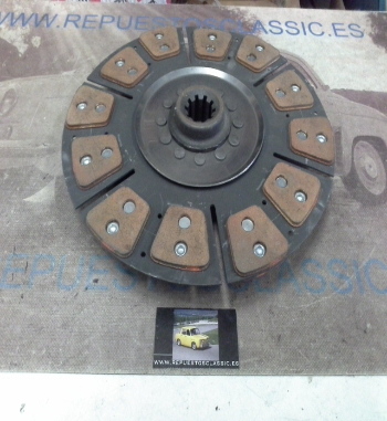 DEi31P1 DISCO EMBRAGUE CERAMICO BARREIROS R545 DIAMETRO 350mm 10 ESTRIAS, REF. 506922