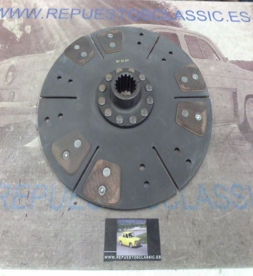 DEi32P1 DISCO EMBRAGUE CERAMICO EBRO KUBOTA 6000/6080/6090/6100 DIAMETRO 350mm 16 ESTRIAS, REF. 506871