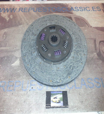 DEi39P1 DISCO EMBRAGUE EBRO E35, 60, 70, 90, D600, 700 DIAMETRO 328mm 10 ESTRIAS EXT. 35mm INT. 28,5mm x 36mm, REF. 9540