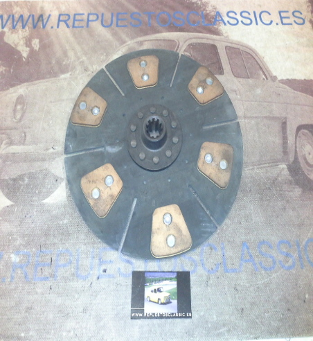 DEi44P1 DISCO EMBRAGUE CERAMICO PEGASO DIAMETRO 310mm 10 ESTRIAS EXT. 29mm INT. 23mm x 25,5mm, REF. 506560