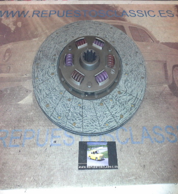 DEi45P1 DISCO EMBRAGUE EBRO M100/125 DIAMETRO 327mm 10 ESTRIAS EXT. 38mm INT. 31mm x 36mm, REF. 9544