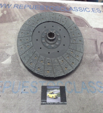 DEi48P1 DISCO EMBRAGUE JOHN DEERE 3120, 3130, 3135 DIAMETRO 302mm 10 ESTRIAS EXT. 32mm, INT. 26mm x 27mm, REF.9746