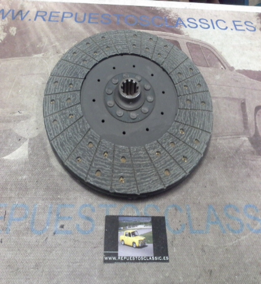 DEi48P1 DISCO EMBRAGUE JOHN DEERE 3120, 3130, 3135 DIAMETRO 302mm 10 ESTRIAS EXT. 32mm, INT. 26mm x 27mm, REF.9746