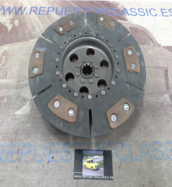 DEi54P1 DISCO EMBRAGUE CERAMICO MASSEY 165/550/575, EBRO KUBOTA 8100/8110/8135/8070 DIAMETRO 302mm 10 ESTRIAS, REF. 509810