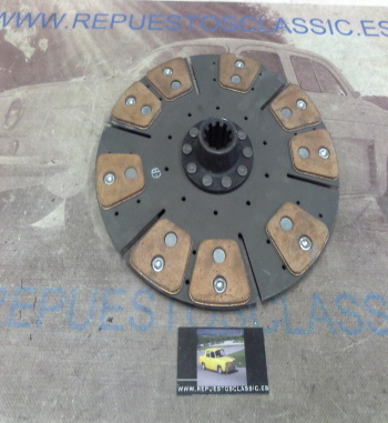 DEi55P1 DISCO EMBRAGUE CERAMICO COSECHADORA JOHN DEERE DIAMETRO 302mm 10 ESTRIAS X 1 1/2 EXT. 35mm, INT. 29mm