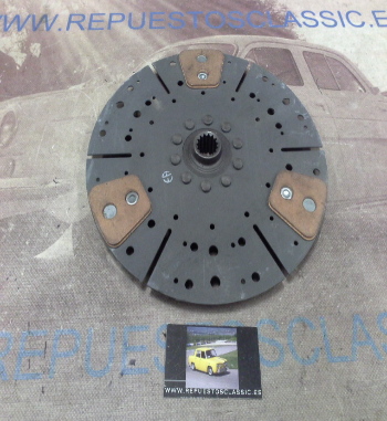 DEi59P1 DISCO EMBRAGUE CERAMICO JOHN DEERE 3120/3130/3135 DIAMETRO 280mm 15 ESTRIAS EXT. 26mm, INT. 22mm x 23mm, REF. 509793