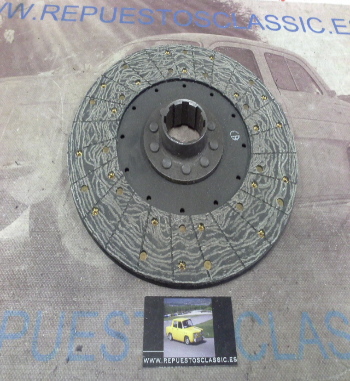 DEi64P1 DISCO EMBRAGUE JOHN DEERE 4203 PERKINS T. FUERZA DIAMETRO 280mm 8 ESTRIAS EXT. 50mm, INT. 45,5mm x 27mm, REF. 8990