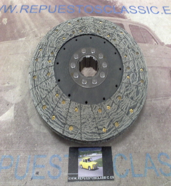 DEi64P1 DISCO EMBRAGUE JOHN DEERE 4203 PERKINS T. FUERZA DIAMETRO 280mm 8 ESTRIAS EXT. 50mm, INT. 45,5mm x 27mm, REF. 8990