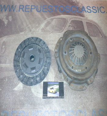 KE82 KIT MAZA Y DISCO EMBRAGUE SIMCA 900, 1000 68->73 MEDIDA DISCO 160 - DIENTES 21 - DIAMETRO CUBO 17,5 REF.616053