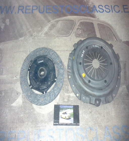 KE83 KIT MAZA Y DISCO EMBRAGUE SIMCA 900, 1000 73-> MEDIDA DISCO 160 - DIENTES 21 - DIAMETRO CUBO 17,5mm REF. 616033