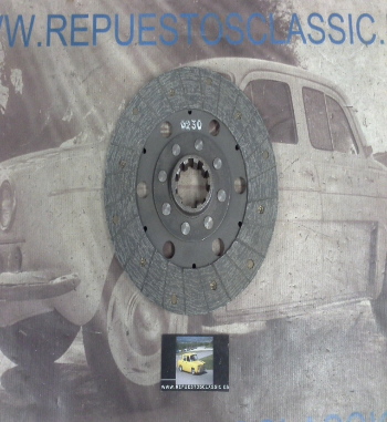 DEi73P2 DISCO EMBRAGUE RIGIDO TRACTOR EBRO KUBOTA, MASSEY FERGUSON 165/175/178 (225X10X45)