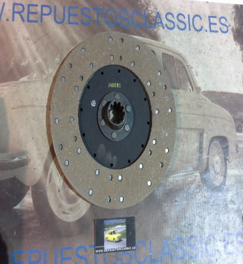 DEi84P2 DISCO EMBRAGUE RIGIDO TRACTOR EBRO KUBOTA 160, MISA, FORD, MEVOSA-MERCEDES (280x10x35)