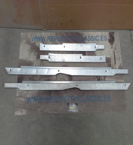 DR32 EMBELLECEDORES ESTRIBERAS TALONERAS DE ALUMINIO RENAULT 12 TS (DE OCASION)