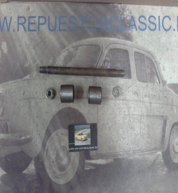 BUJ52 EJE BULON CON CASQUILLOS BRAZO INFERIOR SUSPENSION DELANTERA RENAULT 4CV, DAUPHINE, GORDINI, ONDINE