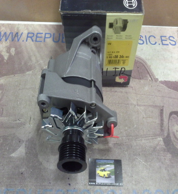 0986038340 ALTERNADOR BOSCH VOLKSWAGEN CORRADO, GOLF II, PASSAT B3/B4 1.8 GTi G60 (14v. 90A)