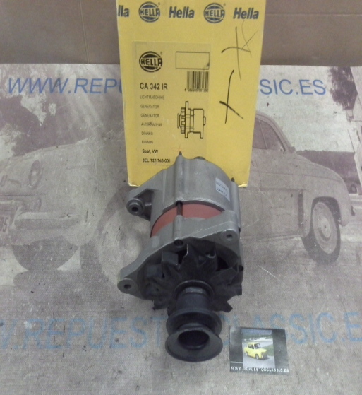 CA342IR ALTERNADOR HELLA 8EL725745001 SEAT TOLEDO I, VOLKSWAGEN CORRADO, GOLF/JETTA II, PASSAT B3/B4, SCIROCCO 1.8 GTI 16v.