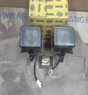 H156P2 JUEGO FAROS ANTINIEBLAS BLANCOS VOLKSWAGEN GOLF MK1, HELLA 1NL004840001-14073