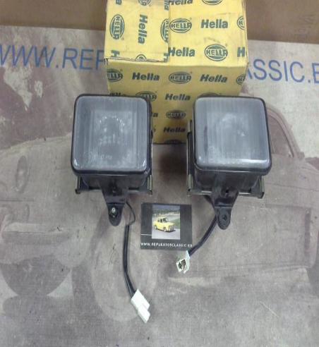 H156P2 JUEGO FAROS ANTINIEBLAS BLANCOS VOLKSWAGEN GOLF MK1, HELLA 1NL004840001-14073