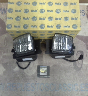 H179P2 JUEGO FAROS ANTINIEBLA DELANTEROS BLANCOS H3 SEAT IBIZA/CORDOBA 97>99, HELLA 1NA907312114-1NA907321124, 14423-14424