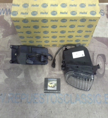H179P2 JUEGO FAROS ANTINIEBLA DELANTEROS BLANCOS H3 SEAT IBIZA/CORDOBA 97>99, HELLA 1NA907312114-1NA907321124, 14423-14424