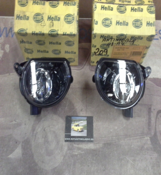 H209P3 JUEGO FAROS ANTINIEBLA H7 AUDI A3 (8P1) 03>, Q7 (4LB) 06> HELLA 1NO247003011-1NO247003021