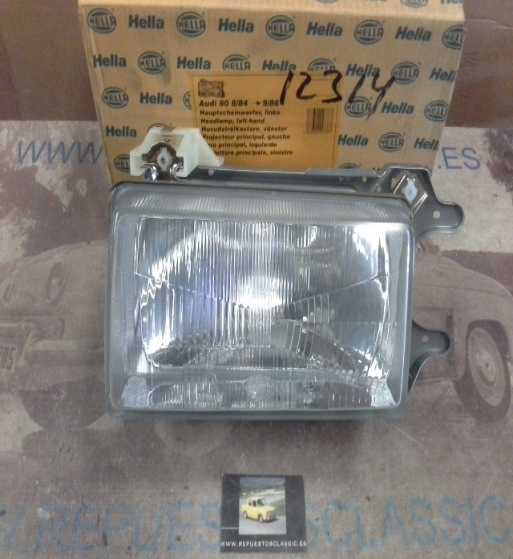 H404P4 FARO IZQUIERDO H4 AUDI 80 B2 (81, 85) 78>86, HELLA 1AG004580151 (12314)