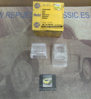 H435P4 JUEGO TULIPAS BLANCAS PILOTOS 2PF003014071 (24507) LUZ POSICION, HELLA 9EL110542001 (92086) 85x85x45mm.