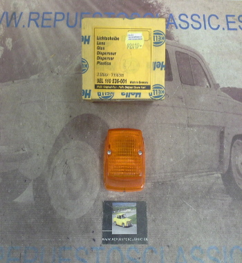 H437P4 TULIPA AMBAR PARA PILOTO INTERMITENTE 2BA003014011 (21022), HELLA 9EL110536001 (92019) 85x85x45mm.