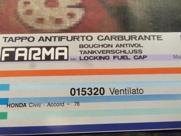 T119 TAPON COMBUSTIBLE CON LLAVE HONDA CIVIC,ACCORD