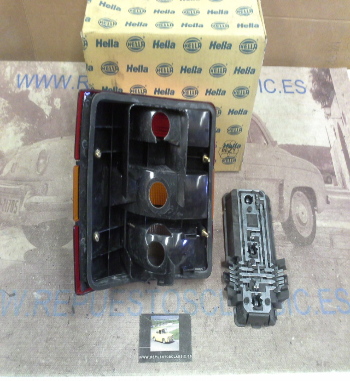 H463P5 PILOTO TRASERO DERECHO SEAT IBIZA MK1 84>93 HELLA 2VP960241061 (92399) CON PORTALAMPARAS
