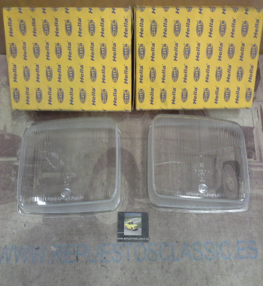 H471P5 JUEGO CRISTALES FAROS H4 CAMION DAF 65/75/85, HELLA 9ES140722005-9ES140721005 (94167-94166)