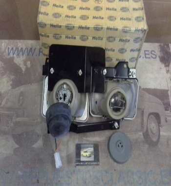 H483P5 CONJUNTO OPTICAS FARO DERECHO H4+H1 NISSAN VANETTE 90>, HELLA 1DB961980104 (12540)