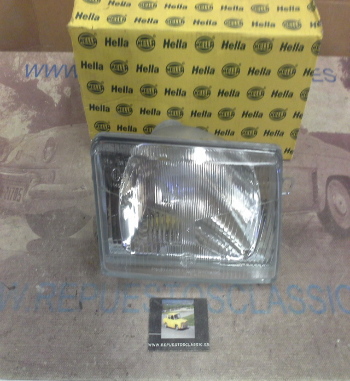 H493P5 FARO DERECHO H4 VOLKSWAGEN POLO 91> SIN SOPORTE, HELLA 1AE006319144 (12500)
